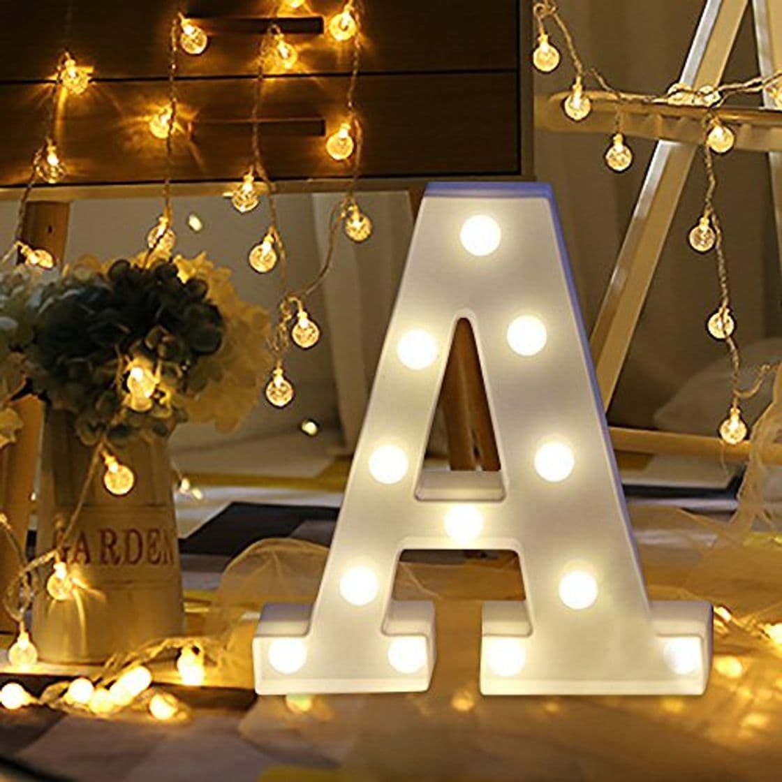 Home Letras Led Letras Decorativas Letras Alphabet Light Luces De Espejo Del Alfabeto