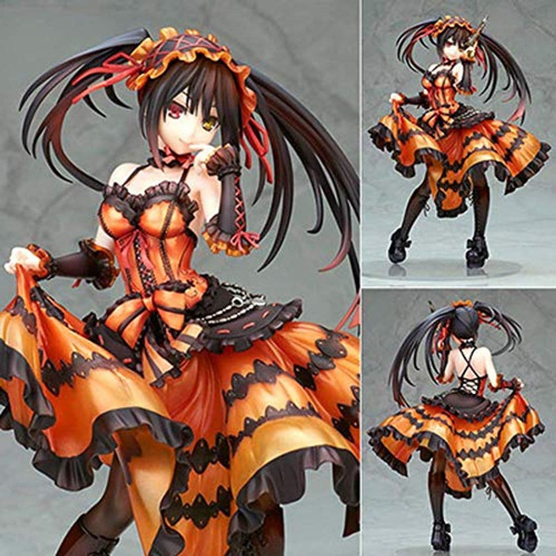 Product BINGFENG Las Figuras De Anime Alphamax Tokisaki Kurumi Caracteres para Los Niños Figuras del PVC Cosplay Hecho A Mano De La Estatua De Colección Decoración En Caja De Juguete De Regalo 24CM