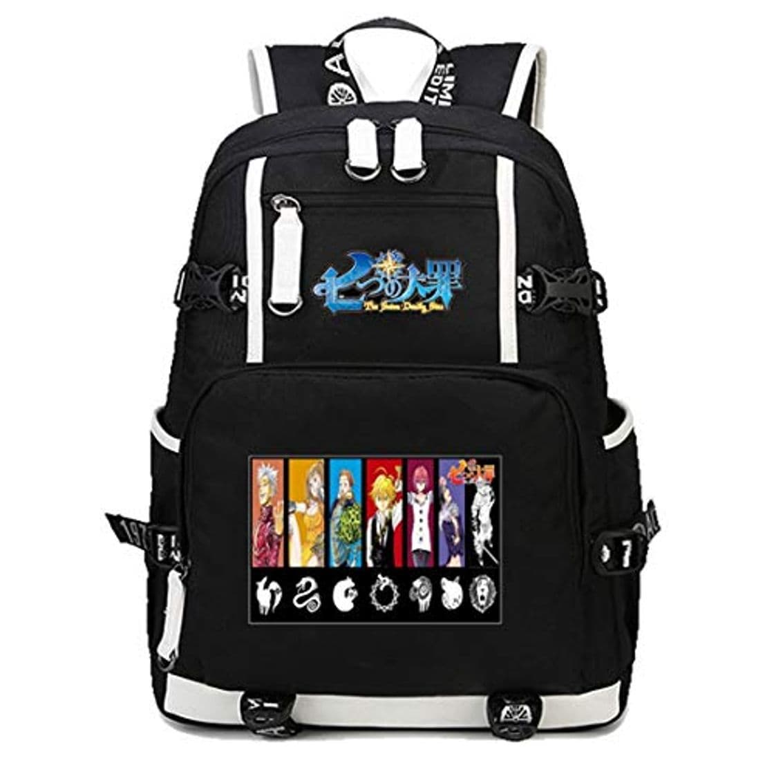 Fashion YOYOSHome Anime The Siete Deadly Sins - Mochila para ordenador portátil, 1