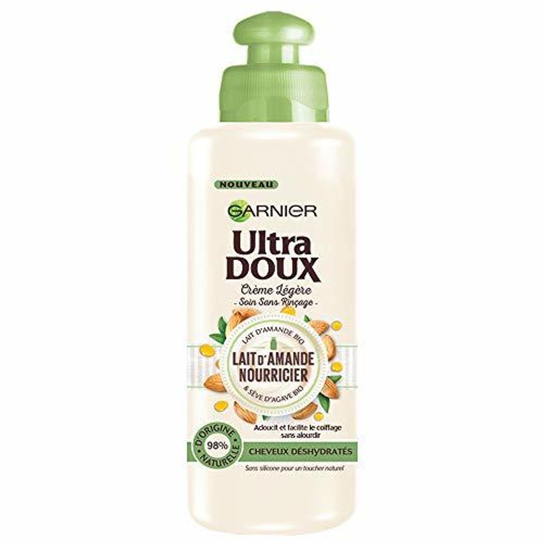 Belleza Garnier Ultra Doux leche de almendra nourricier crema ligera sin aclarado para