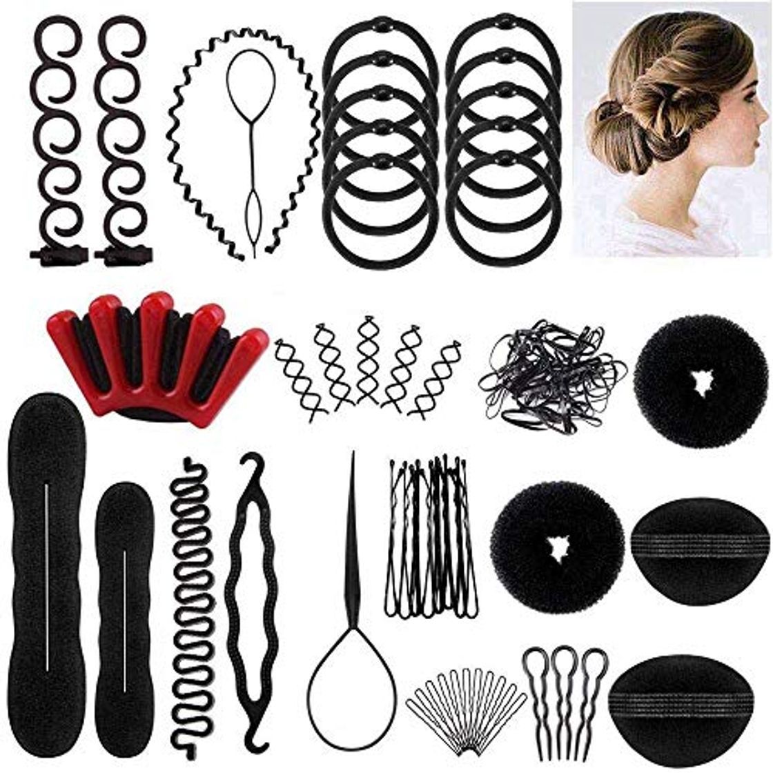 Belleza 25pcs Accesorios de Peinado