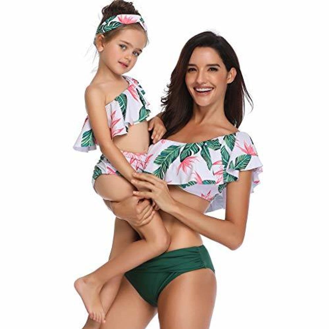 Producto QinMM 2019 Bikini Floral para Mujer y 3-6 años niña