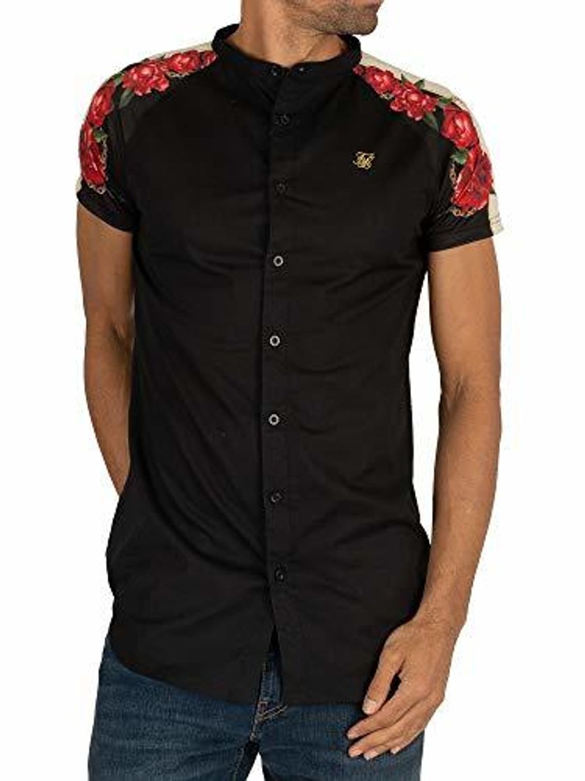 Product Sik Silk de los Hombres Camisa de Manga Corta con Panel Trasero