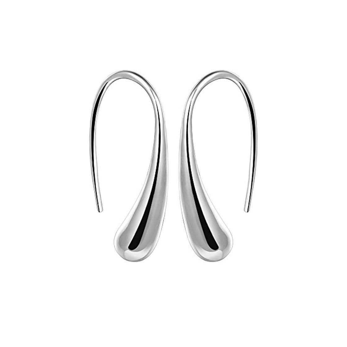 Producto YAZILIND elegante joyer¨ªa de dise?o simple plata plateado gotas de agua aretes