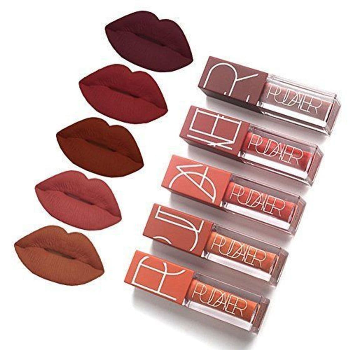 Belleza 5 Colors Matte Lipstick Set