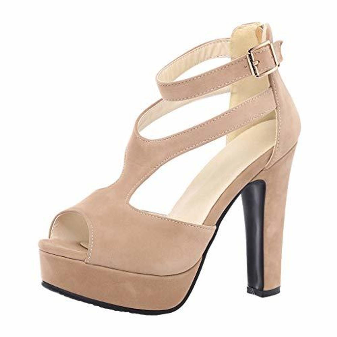 Producto Zapatos De Tacón Alto Ancho Plataforma para Mujer