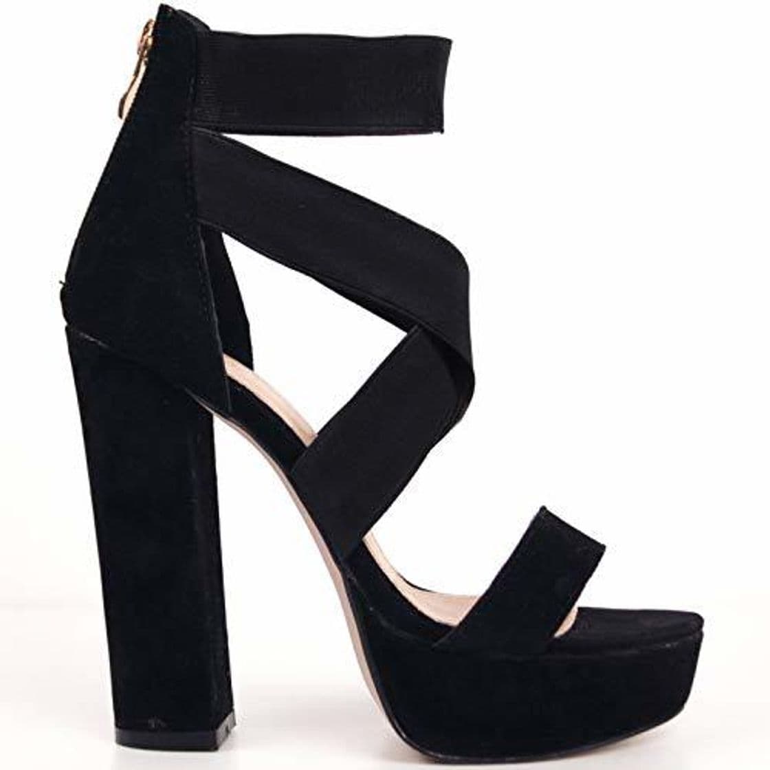 Producto Sandalias con Plataforma y para Tacones Altos Zeppe Cerimonia Sexy Tacón de