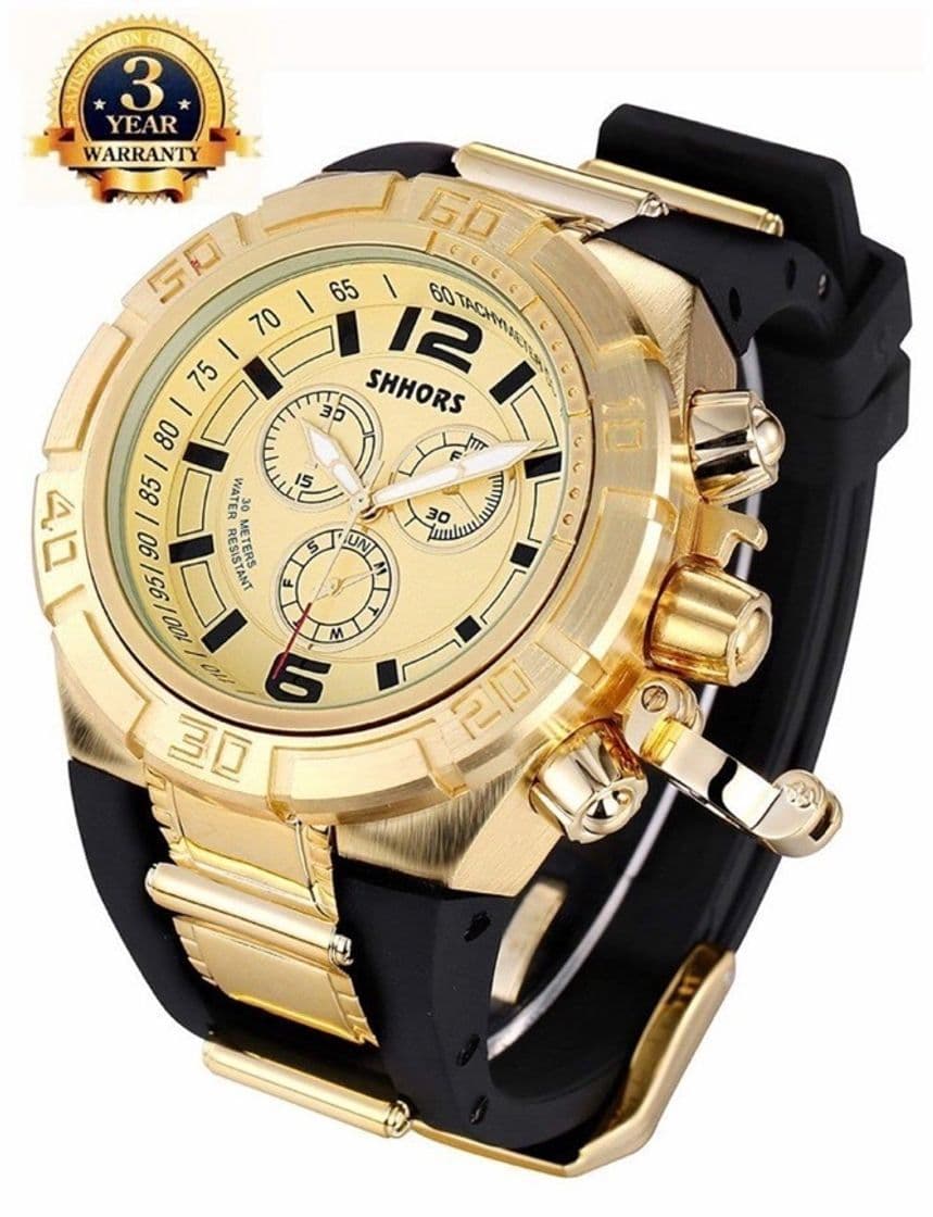 Product Relógio Trustworthy Big Size Gold-Tone