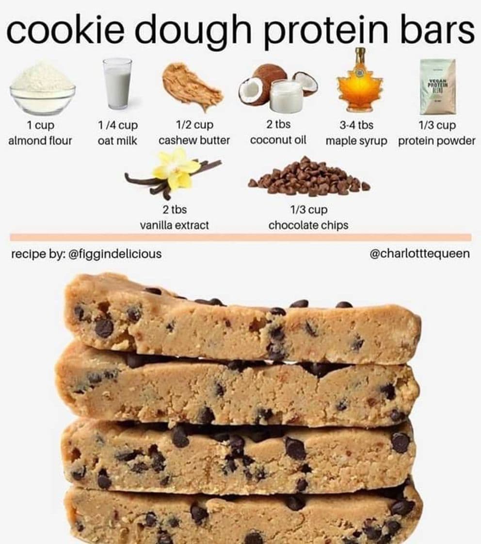 Fashion Cookie dough protein bars 🍫🍪