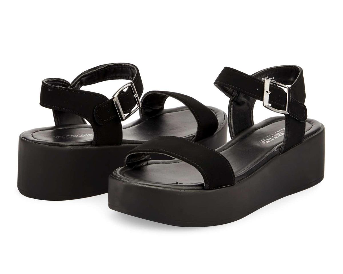 Fashion Sandalias marca 18 Forever color Negro para Mujer