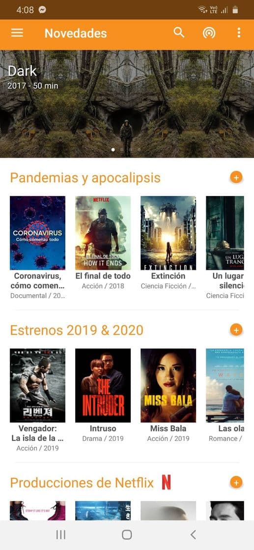 App App para ver películas y series. (Solo Android)