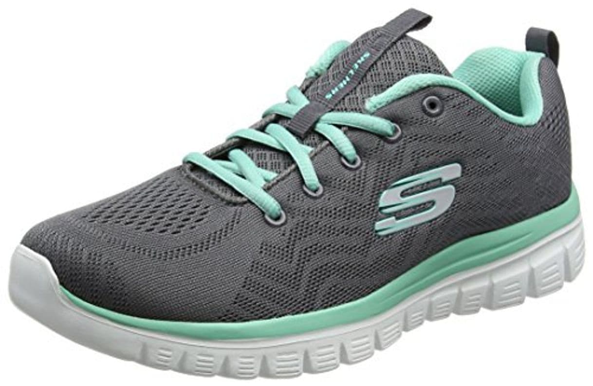 Producto Skechers Women 12615 Low-Top Trainers, Grey