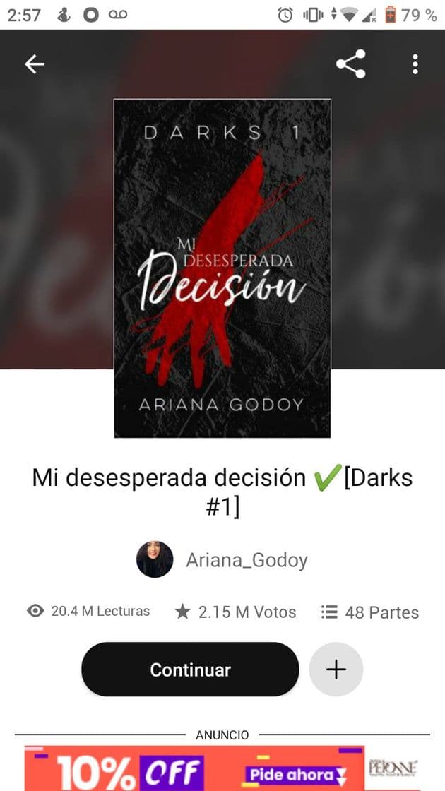 Book Mi desesperada decisión (Dark 1)