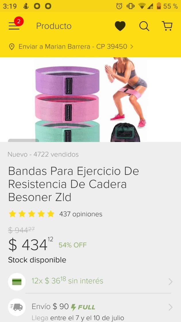 Product Bandas Para Ejercicio De Resistencia De Cadera Besoner Zld