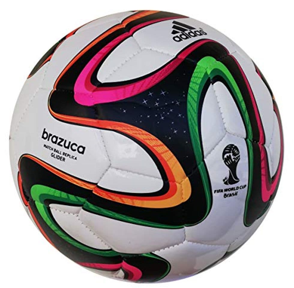 Moda Adidas F82193 BRAZUCA Glider - Balón, Color Blanco Multicolor Size