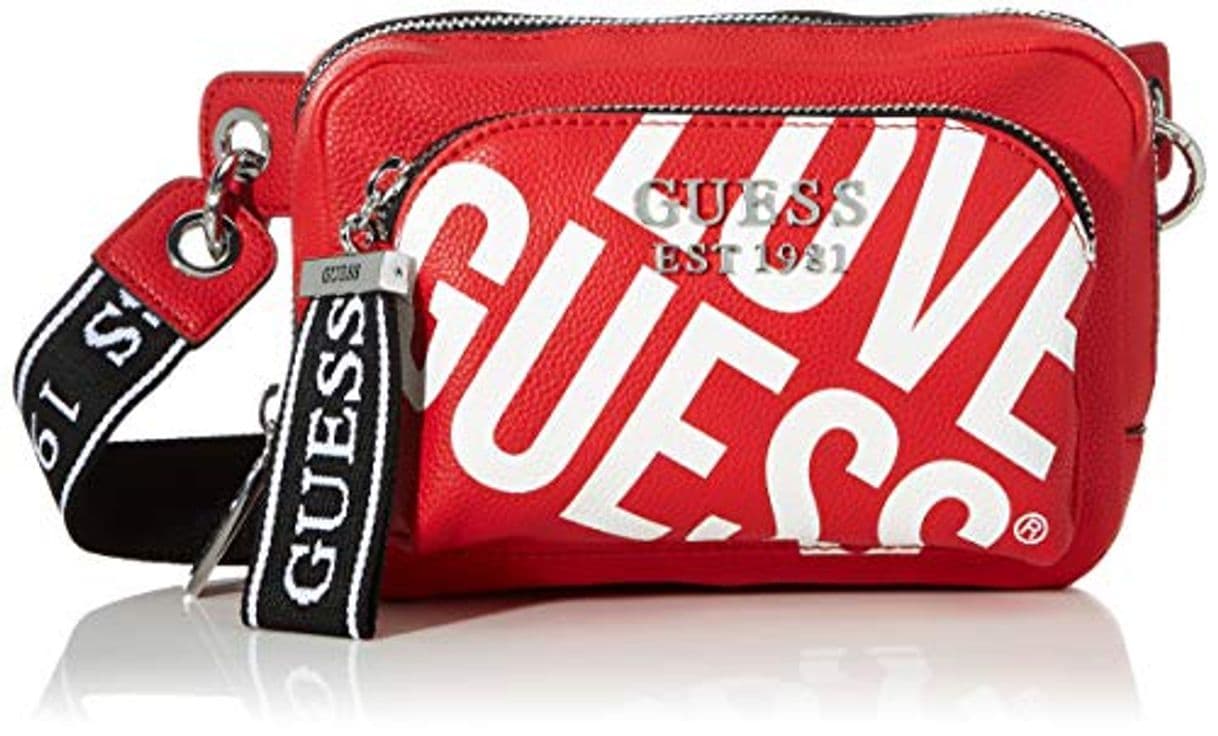 Product Guess Haidee Belt Bag, Bolso Bandolera para Mujer, Rojo