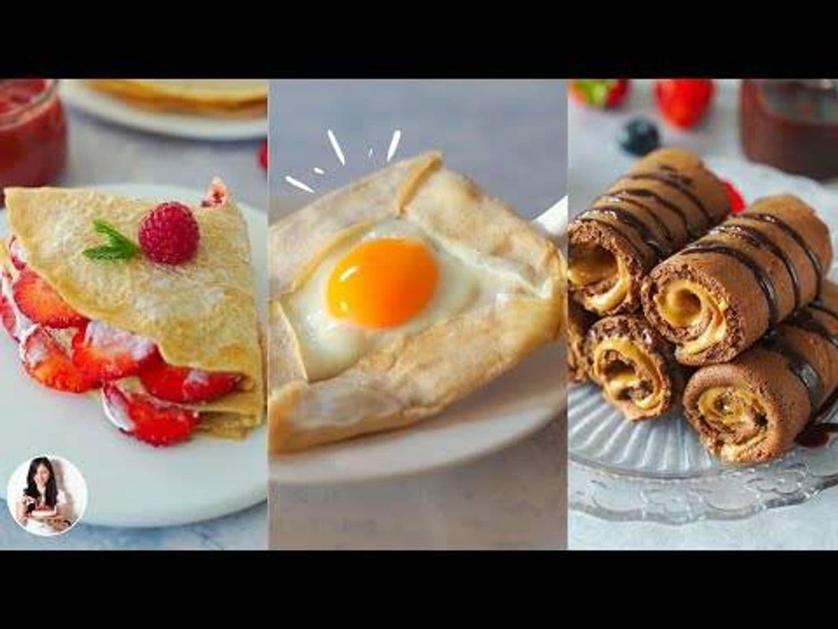 Fashion 4 desayunos saludables y fáciles con Creps | Auxy😍🤤🌮