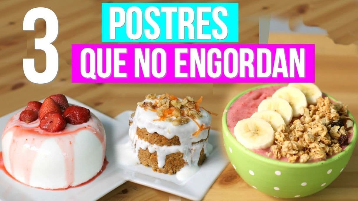 Fashion 3 Postres que NO ENGORDAN 😋😍🍰