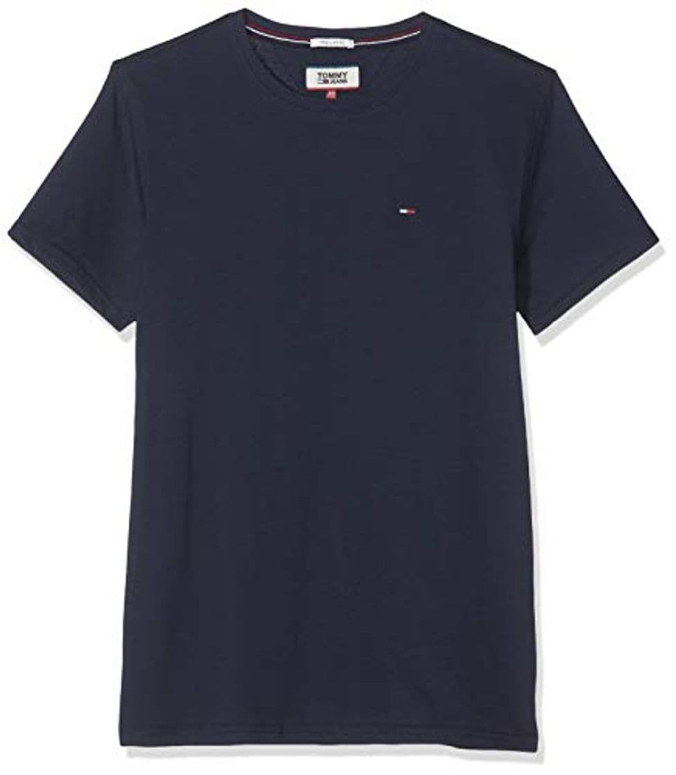 Fashion Tommy Hilfiger Regular C Camiseta con Cuello Redondo, Azul