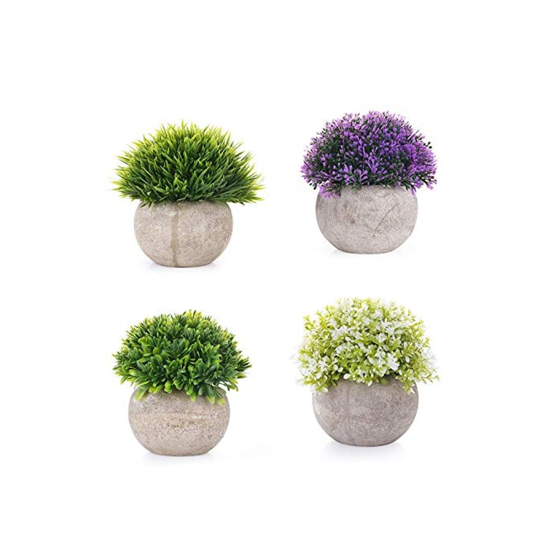 Product EEKONG Plantas Artificiales Suculentas Plásticas Flor pequeñas en Maceta para decoración del