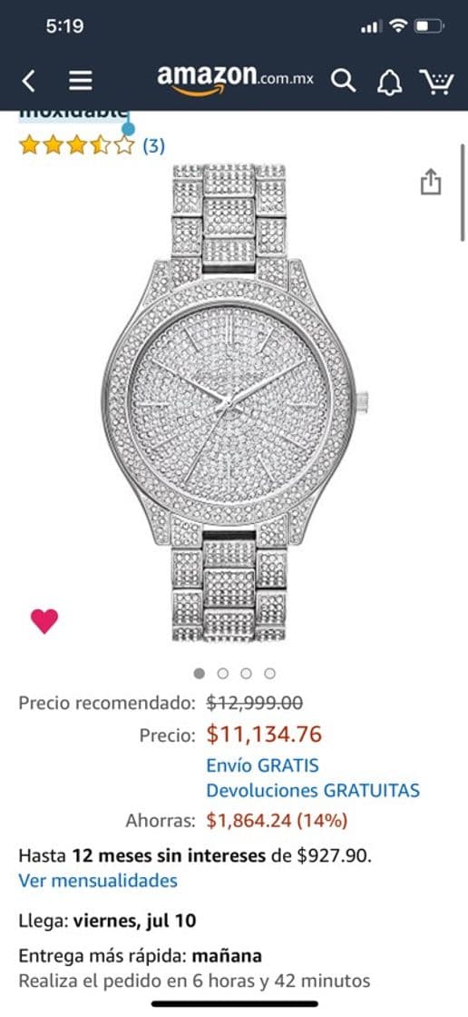 Fashion 
Reloj Michael Kors Slim Runway para Mujer 