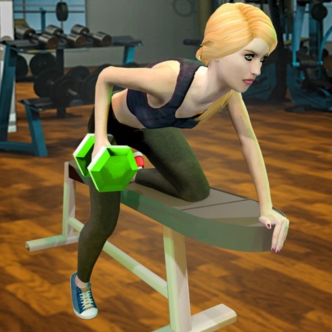 App Virtual Gym Girl Fitness Yoga