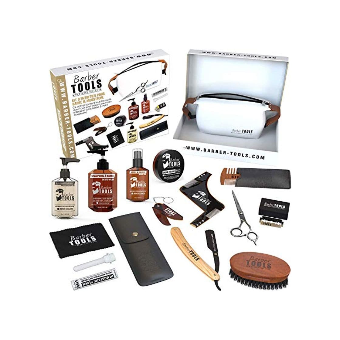 Belleza ✮ BARBER TOOLS ✮ Kit/Set/Estuche de arreglo y cuidado de la barba