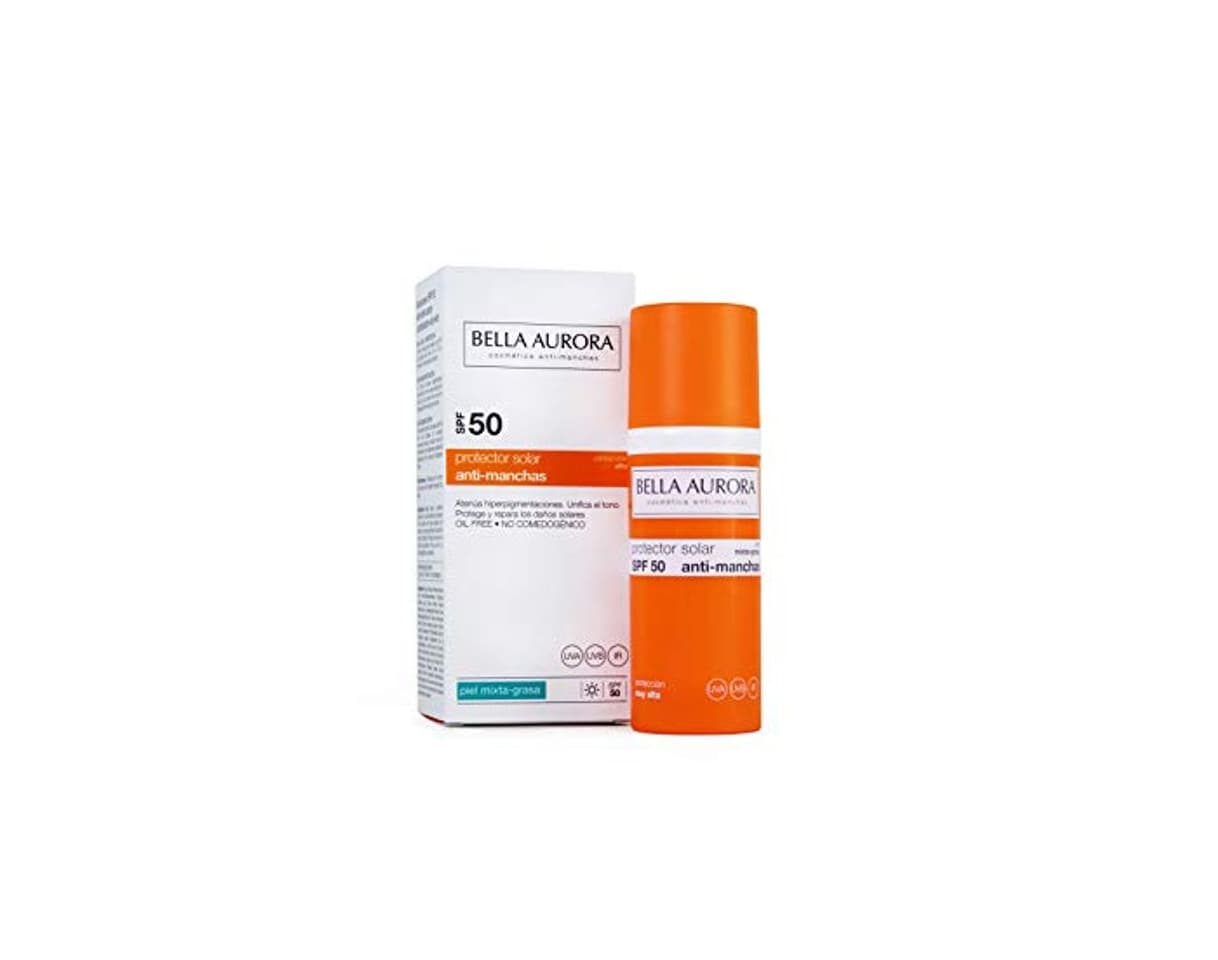 Beauty Bella Aurora Fluido Solar Facial Anti-Manchas 50 Hidratante para Piel Mixta o