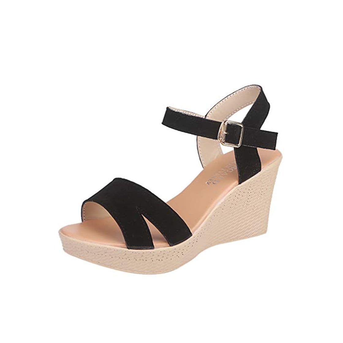 Product ZARLLE Zapatos Sandalias con cuña tacón Plataforma Alta Tallas Grandes Moda Verano