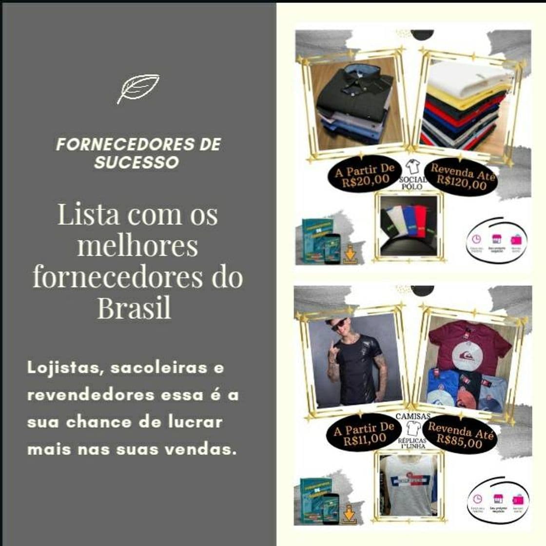 Moda FORNECEDORES!