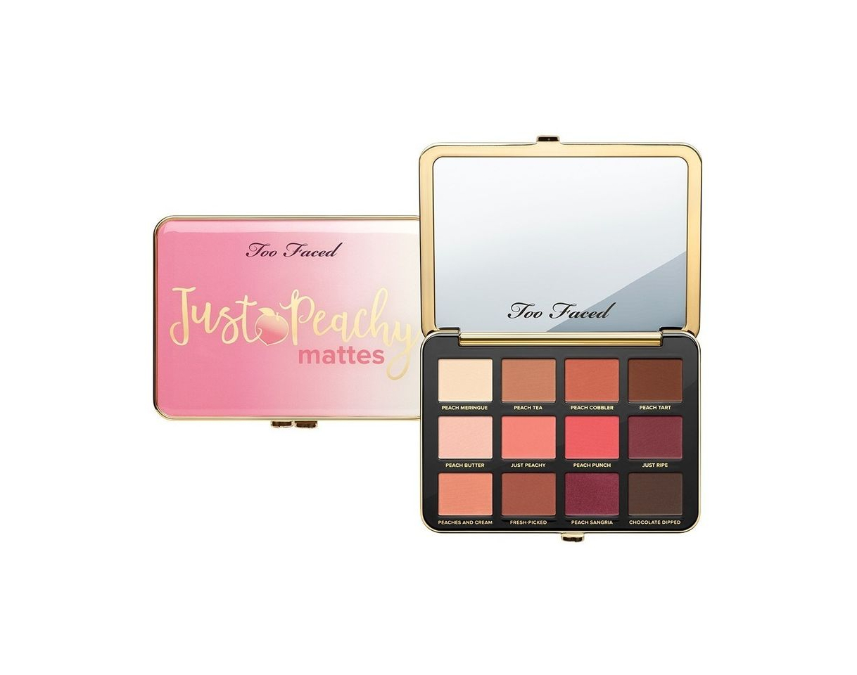 Product Paleta de sombras de ojos de terciopelo mate Just Peachy. Colección Peaches and Cream de TOO FACED