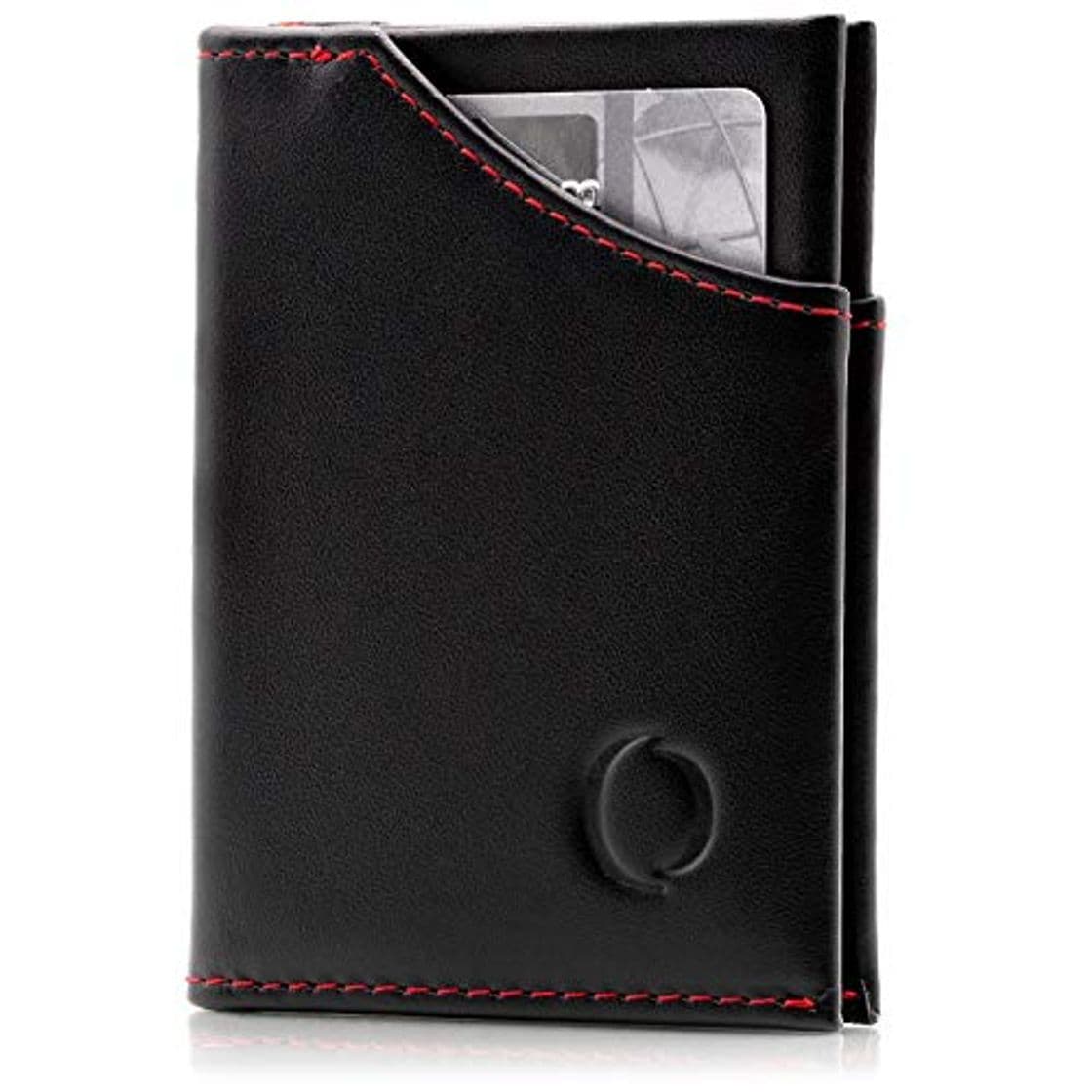 Producto Cartera Hombre pequeña de Piel auténtica - Cartera Minimalista con protección RFID