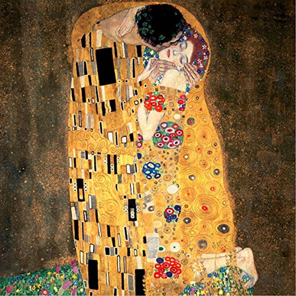 Producto Impresión sobre lienzo con bastidor de madera de Gustav Klimt «El beso»