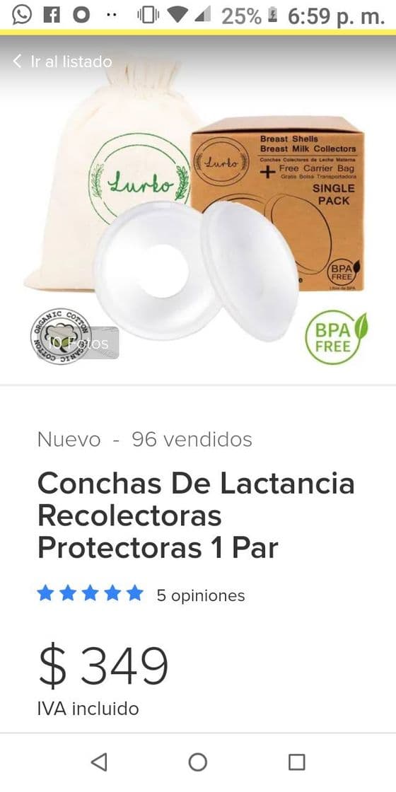 Moda Conchas De Lactancia