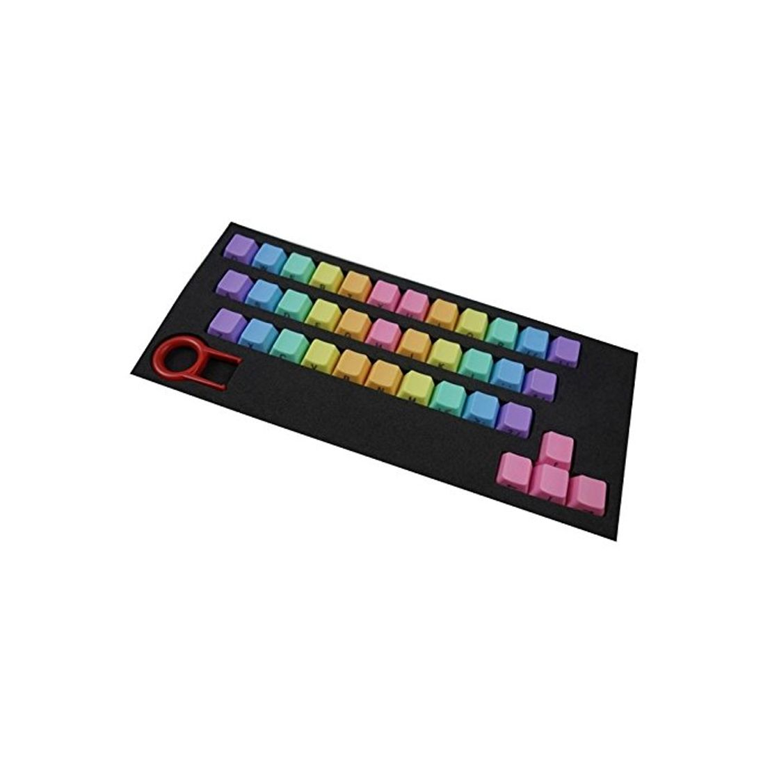 Electrónica Feicuan 37 Keys Cap Cover Case ABS Colorful Replacement Keycap Universal para