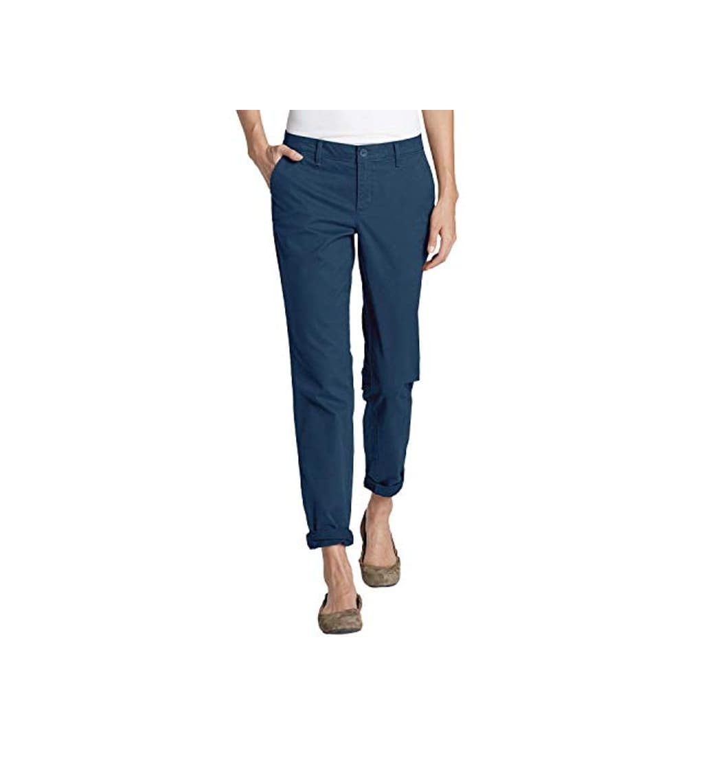 Moda Eddie Bauer Legend Wash Boyfriend-Hose-Slim Pantalones, Azul