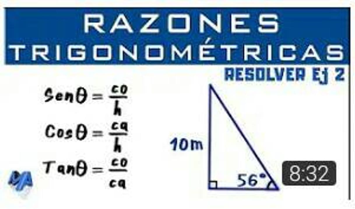 Moda Solucionar un triángulo rectángulo | Ejemplo 2 - YouTube
