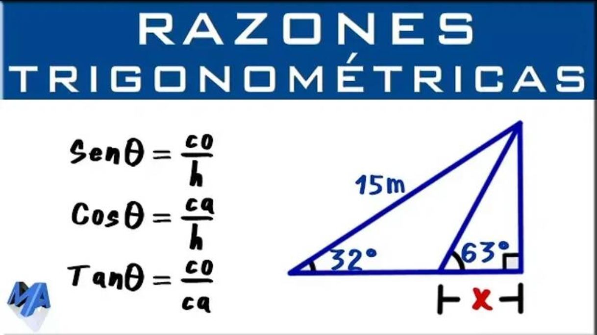 Fashion Razones trigonométricas | Aplicación con dos triángulos - YB