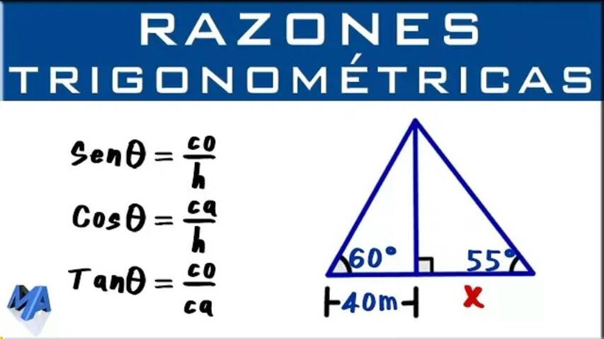 Fashion Razones trigonométricas | Aplicación con dos triángulos - YT