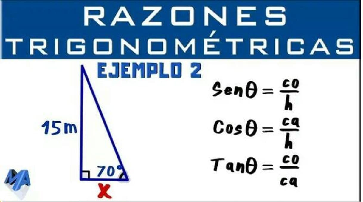 Moda Razones Trigonométricas | Hallar un lado | Ejemplo 2-YouTube