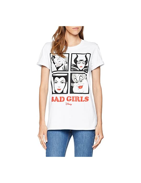 Moda Disney Bad Girls Camiseta, Blanco