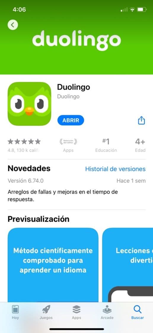 App Duolingo