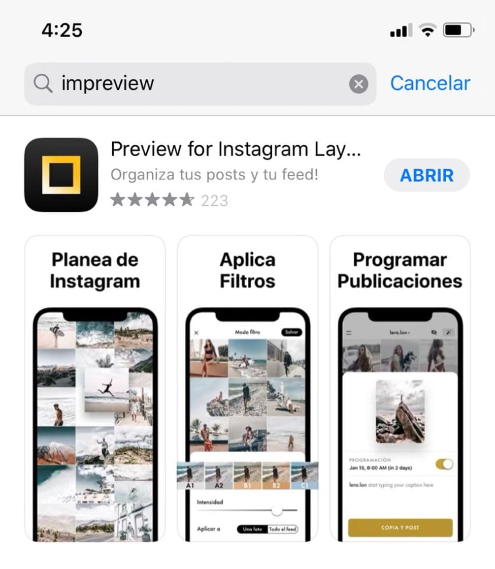 App Inpreview 