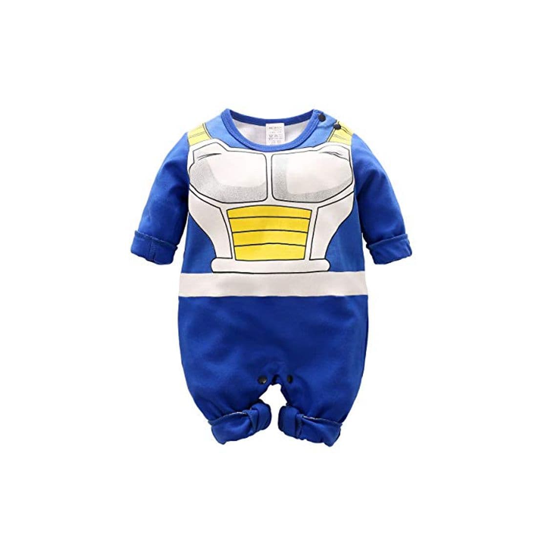 Producto Ropa de Bebé Recién Nacido Vegeta Bebé Precioso Mameluco de Dibujos Animados de Manga Larga