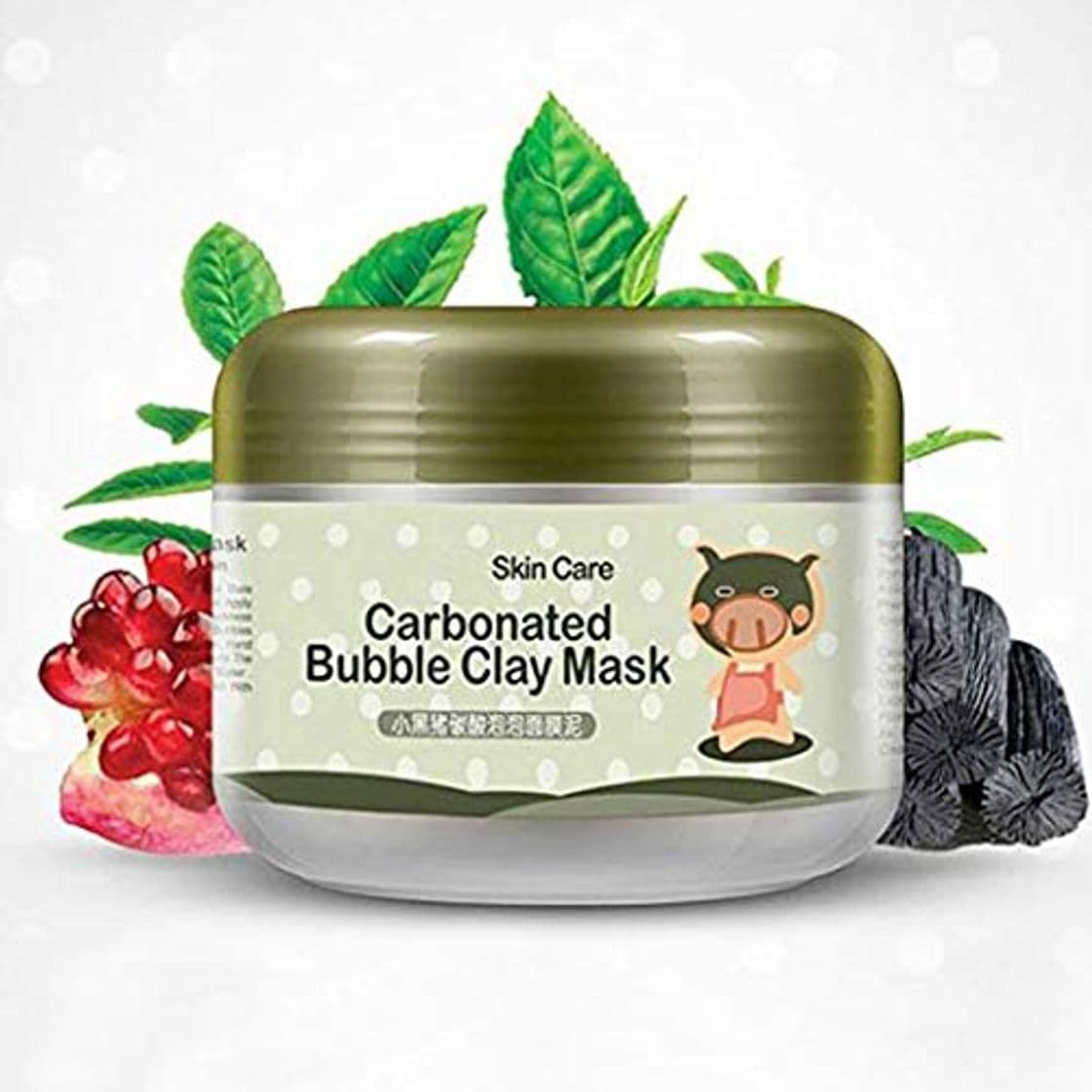 Producto AJUMKER Carbonated Bubble Clay Mascarilla Oxígeno Barro Hidratante Limpieza profunda Blanqueamiento Hidratante