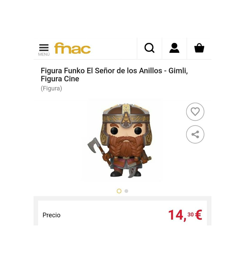 Producto Funko Gimli