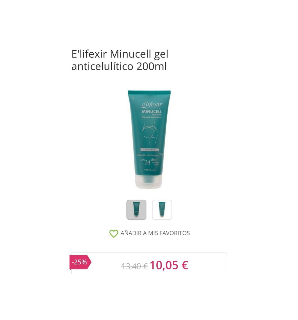 Producto E'lifexir Minucell gel anticelulítico 200ml