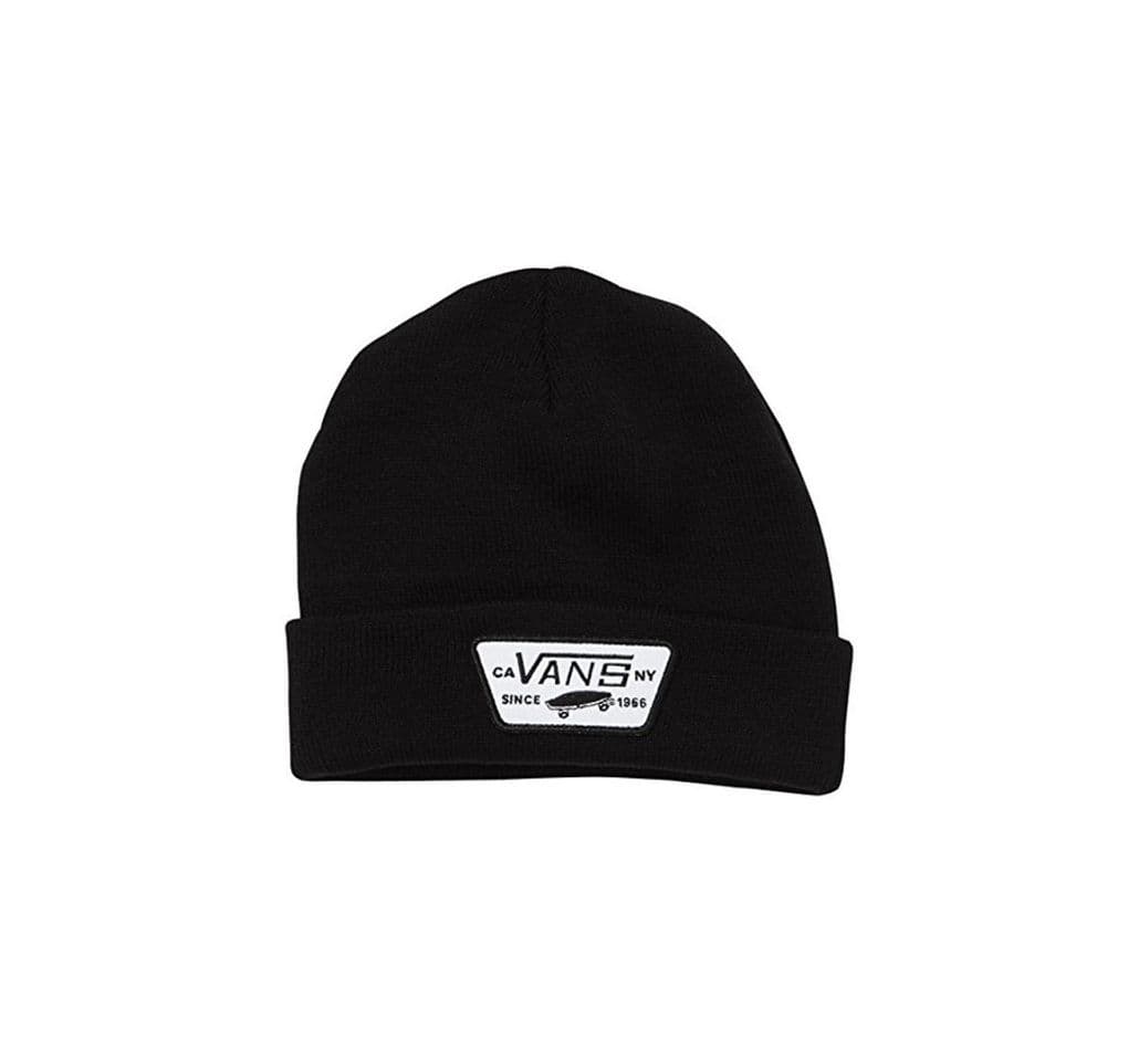 Fashion Vans Milford - Gorro para Hombre Negro Negro Talla