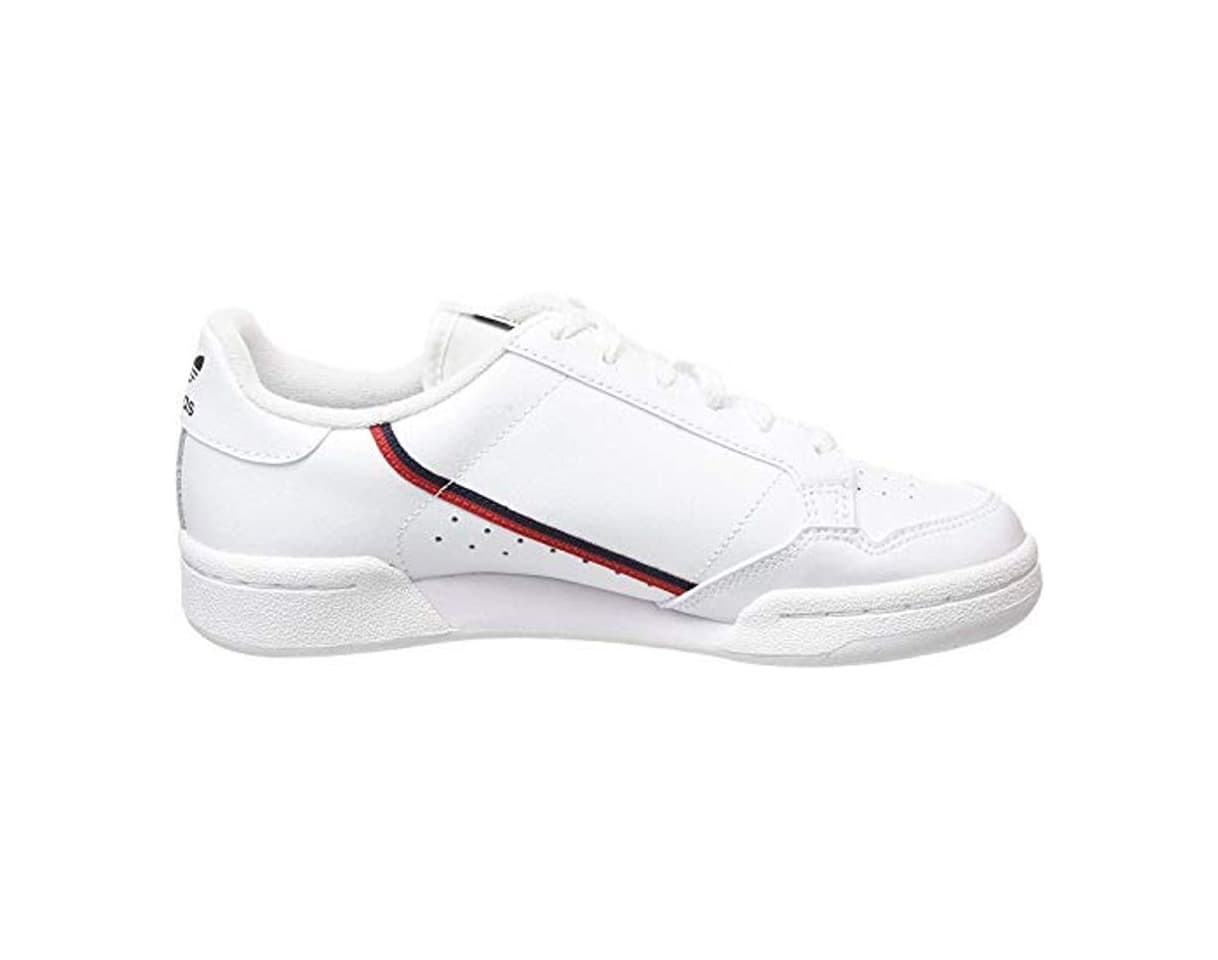 Fashion Adidas Continental 80 J, Zapatillas de Deporte Unisex Adulto, Blanco