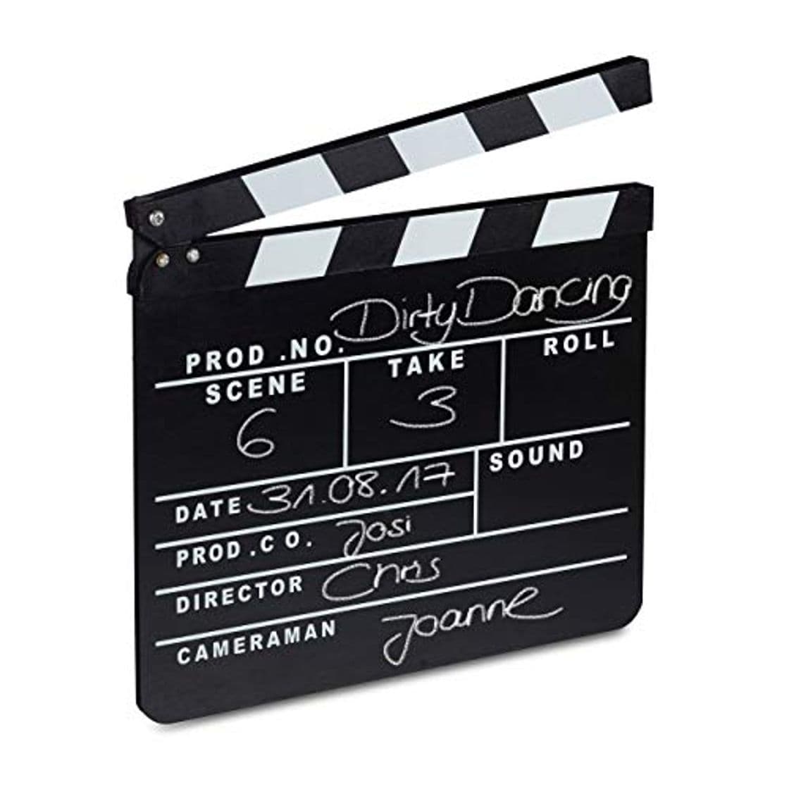 Producto Relaxdays- Claqueta Cine para Escribir, Color Negro